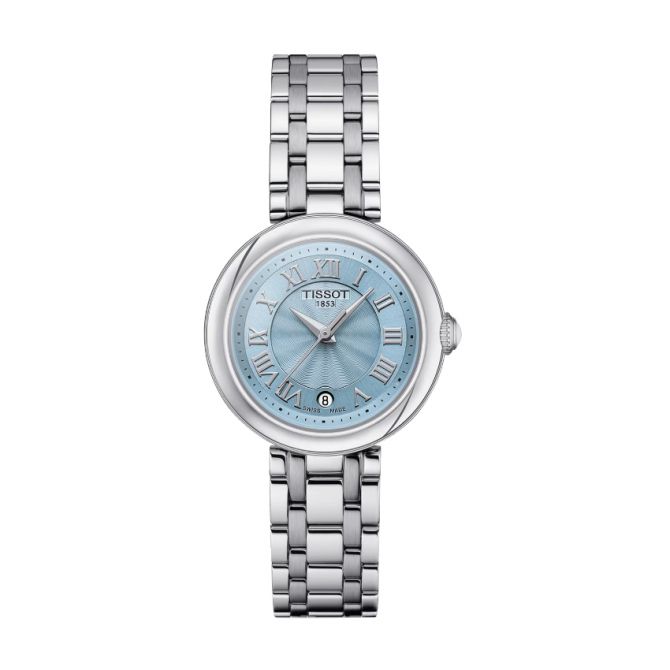 Tissot Bellissima Small Lady 26mm Watch, Blue Mother of Pearl Dial