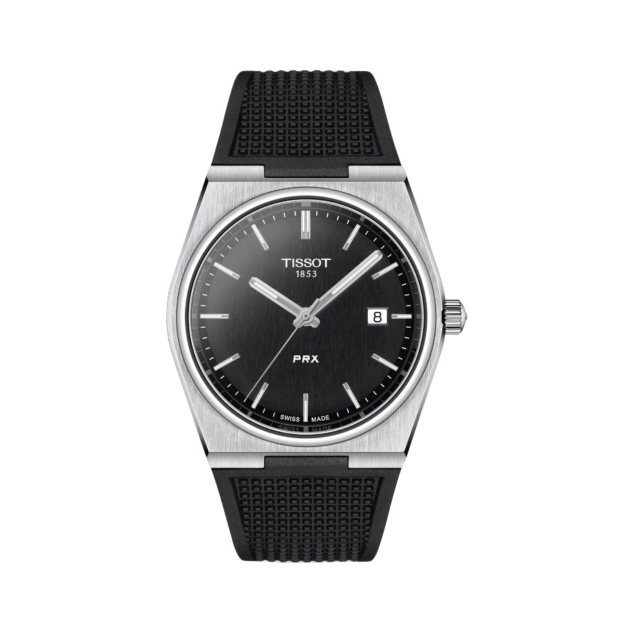 Tissot PRX Quartz 40mm Watch, Black Dial
