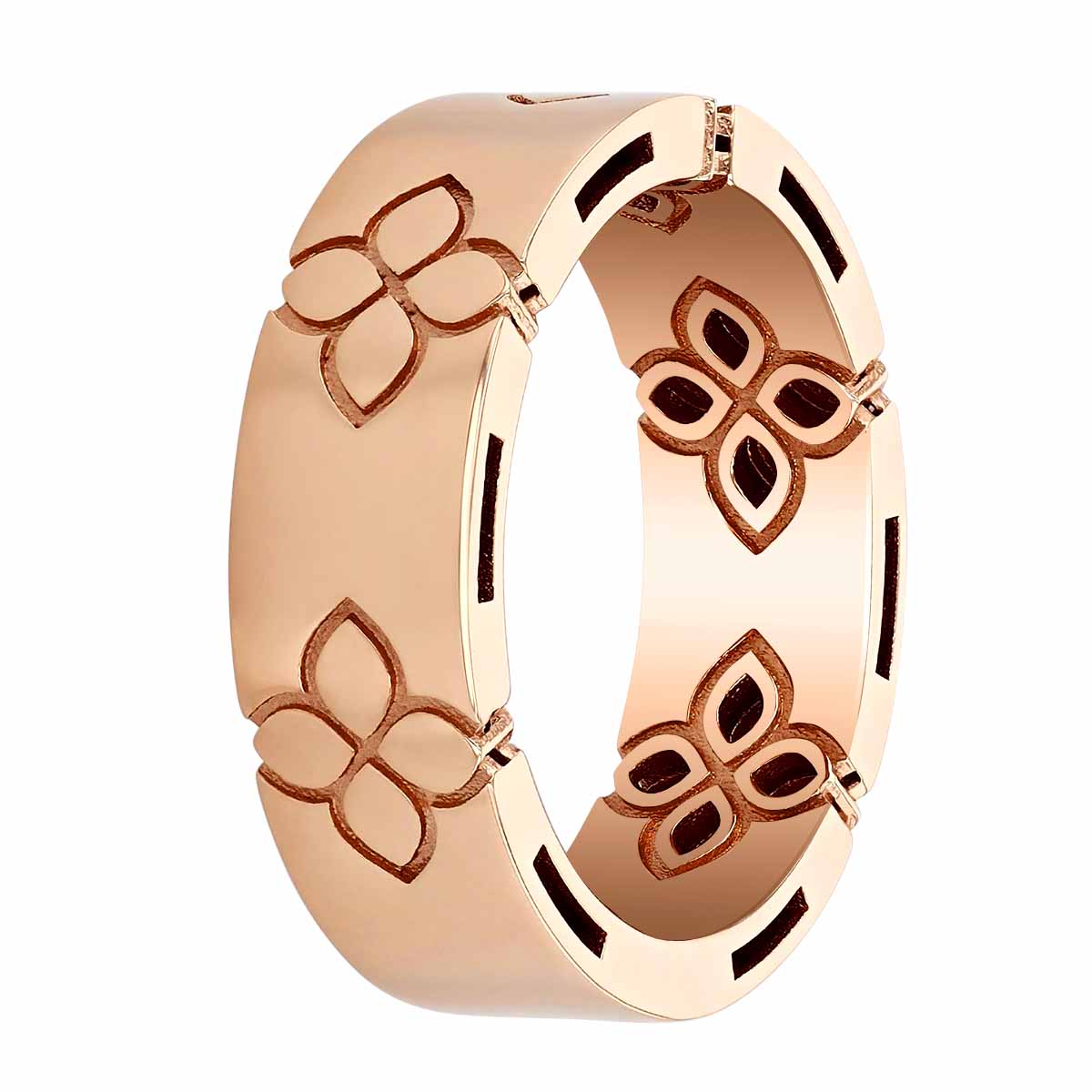 Roberto Coin Love in Verona 18K Gold Band Ring, Medium Width