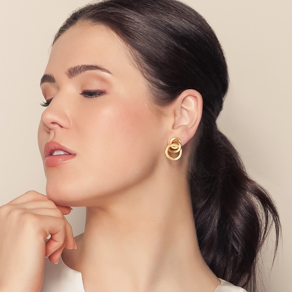 Marco Bicego Jaipur Link Yellow Gold Small Knot Earrings