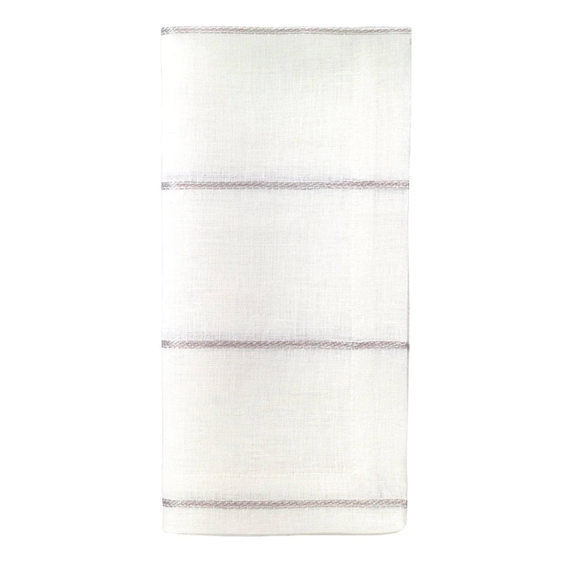 Metallic Thread Napkin, Silver