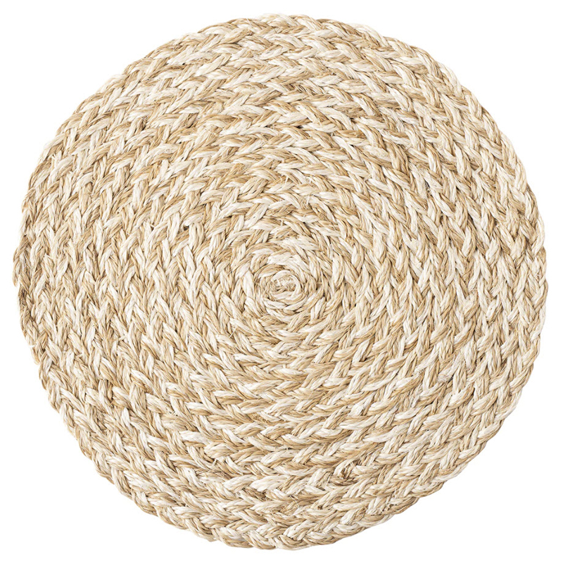 Juliska Woven Straw Placemat, Whitewash