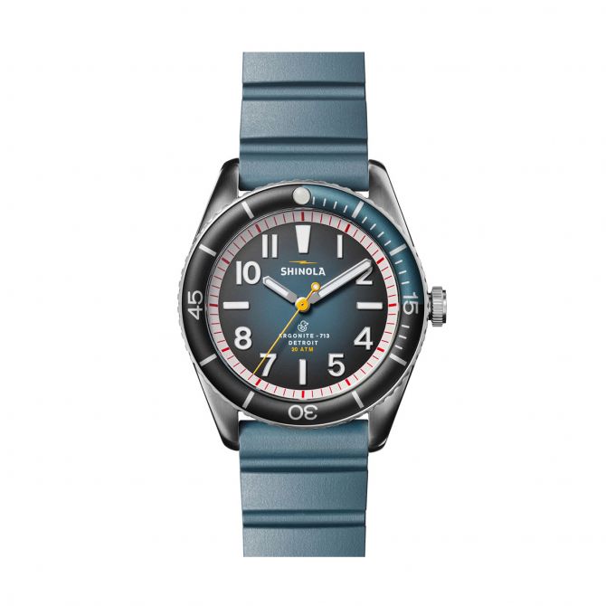 Shinola Duck 42mm Watch, Dark Blue Dial