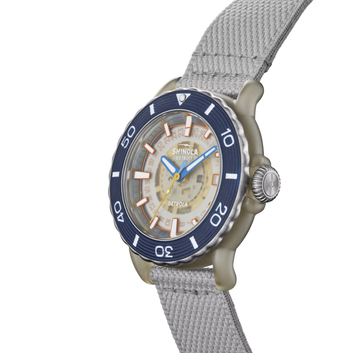 Shinola Sea Creatures 40mm Watch, Brown Dial