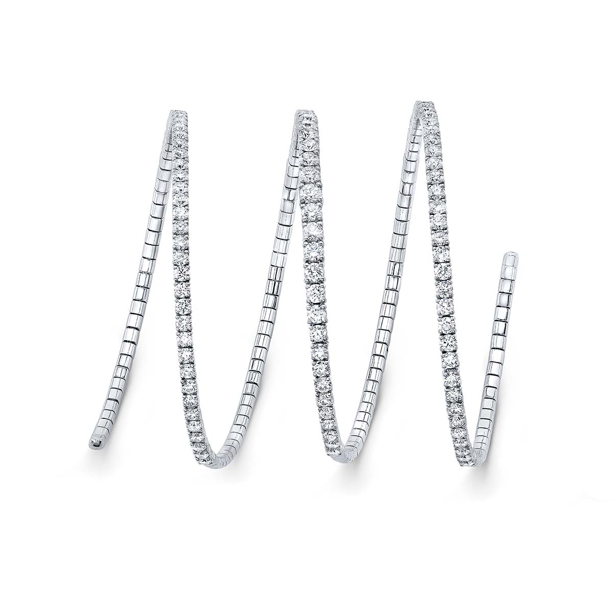 Rahaminov Diamond Wrap Bracelet in White Gold
