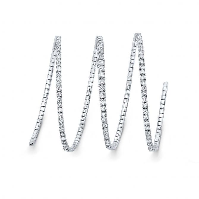 Rahaminov Diamond Wrap Bracelet in White Gold