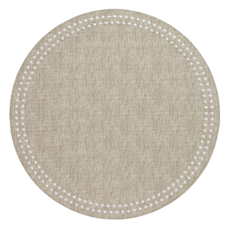 Beige and White Pearls Placemat