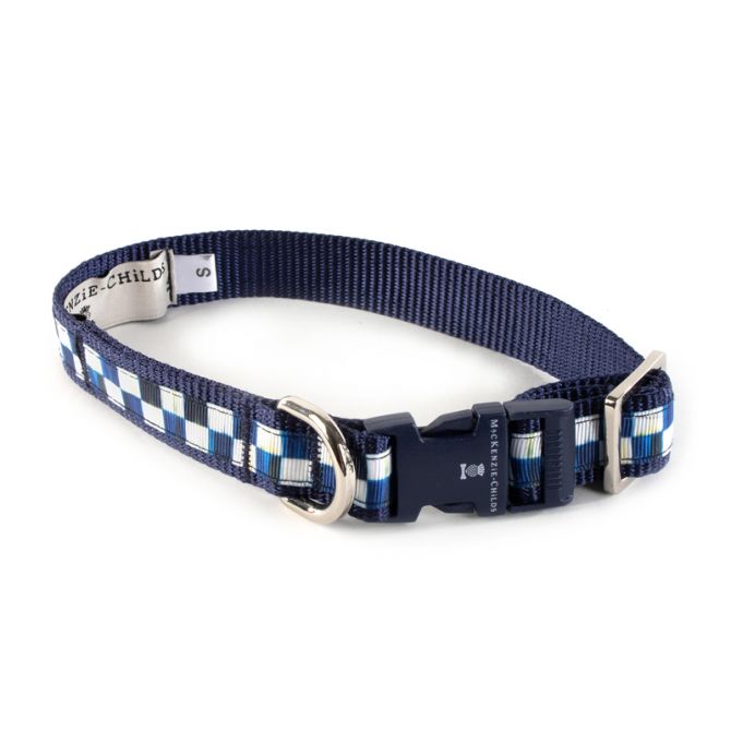 MacKenzie-Childs Royal Check Pet Collar, Small