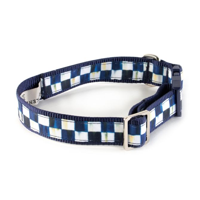MacKenzie-Childs Royal Check Pet Collar, Medium