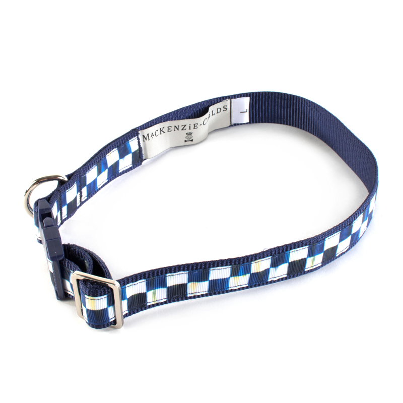 MacKenzie-Childs Royal Check Pet Collar, Large