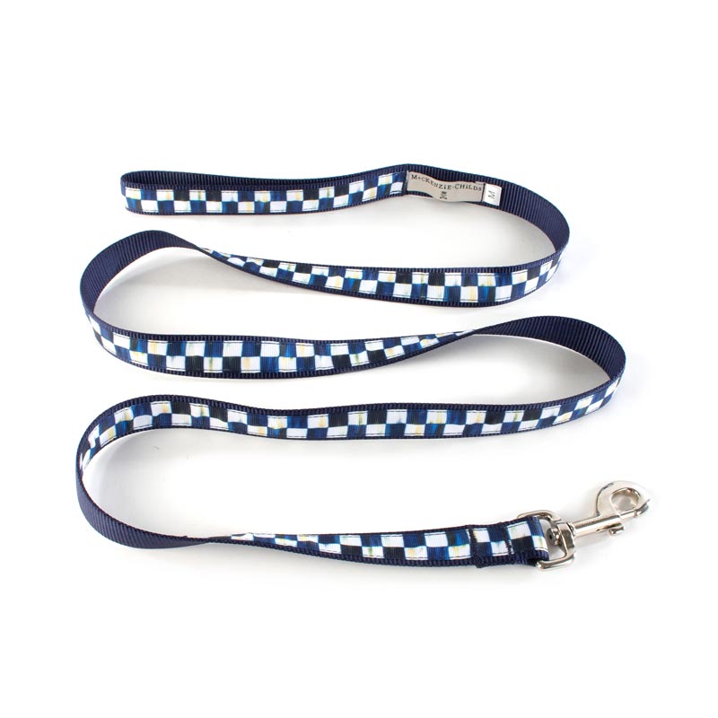 MacKenzie-Childs Royal Check Pet Lead, Medium