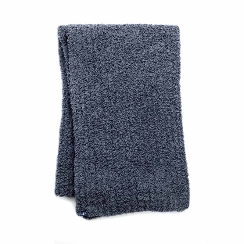 Barefoot Dreams CozyChic Ribbed Scarf, Slated Blue