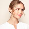Diamond Pavé Starburst Dangle Earrings in Rose Gold