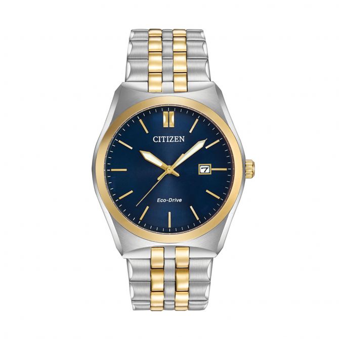 Citizen Corso Two Tone 40mm Men s Watch Blue Dial BM7334 58L Borsheims