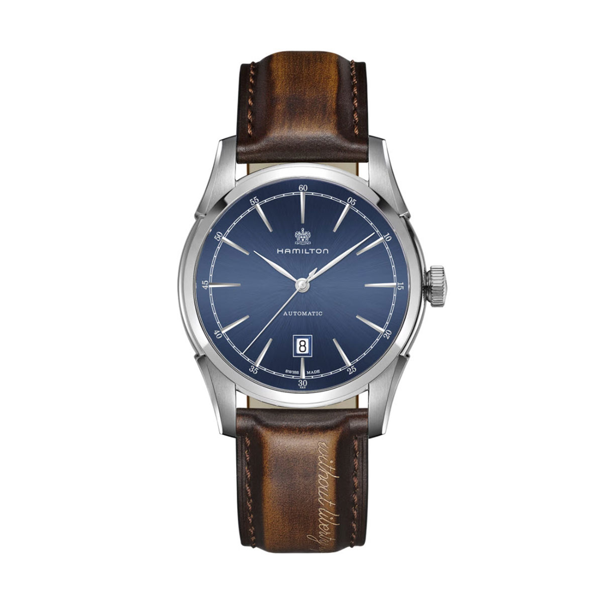 Hamilton American Classic Spirit Of Liberty Automatic 42mm Men's Watch, Blue Dial