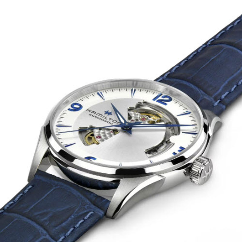 Hamilton Jazzmaster Open Heart Automatic 42mm Men's Watch, Silver Dial