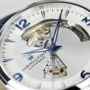 Hamilton Jazzmaster Open Heart Automatic 42mm Men's Watch, Silver Dial