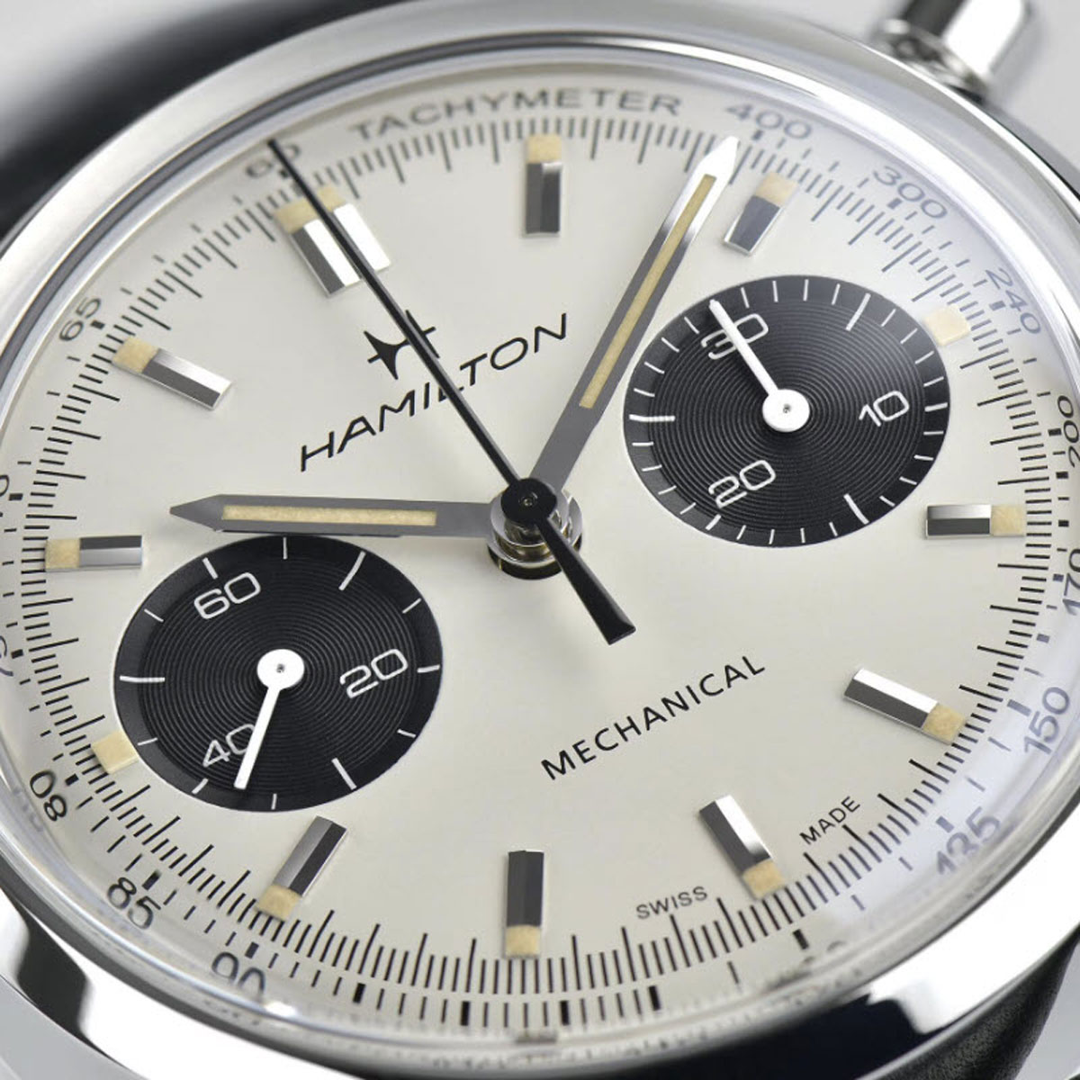 Hamilton American Classic IntraMatic Chronograph H 40mm Men's Watch, Cream and Navy Dial