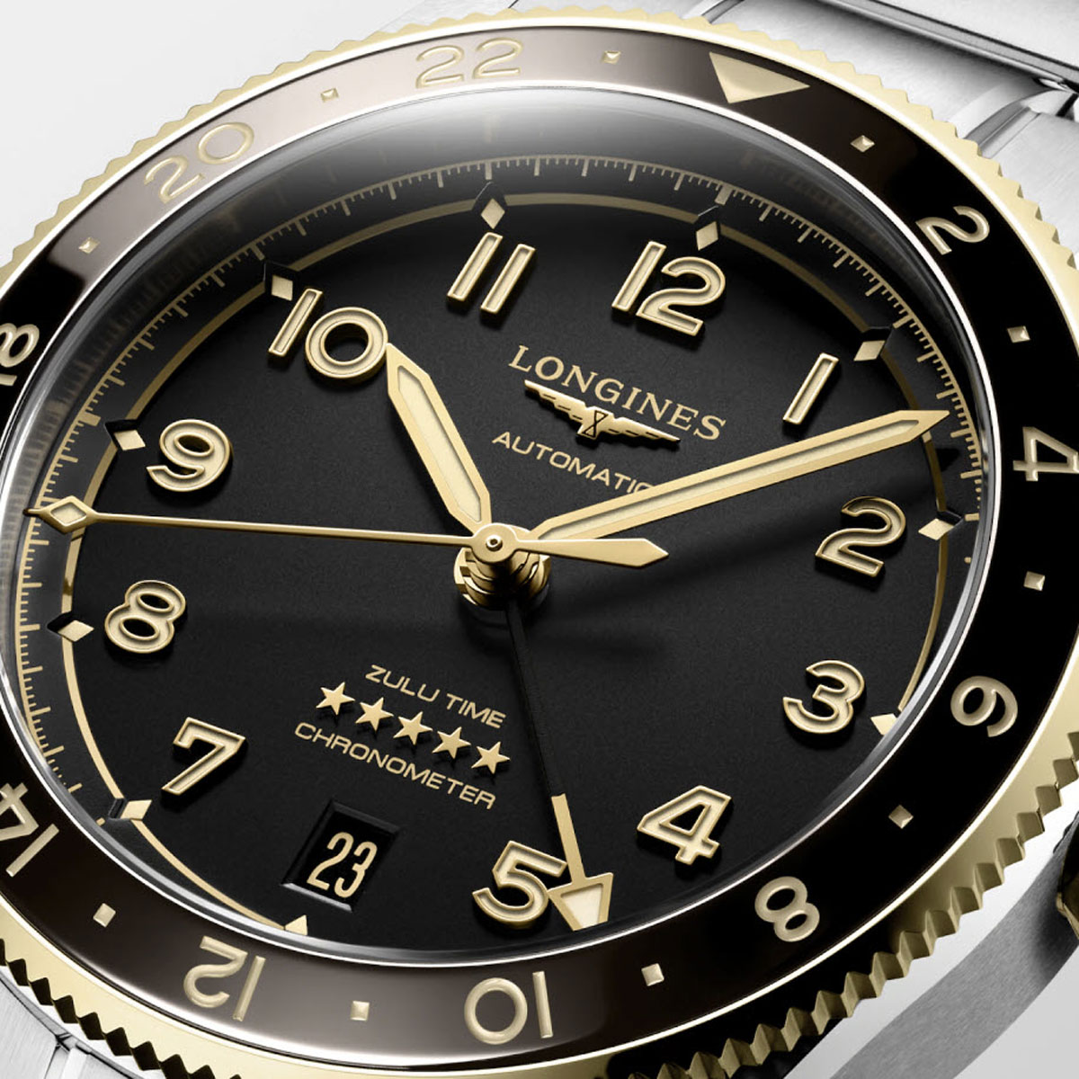 Longines Spirit Zulu Time 39mm Men's Watch, Anthracite Dial