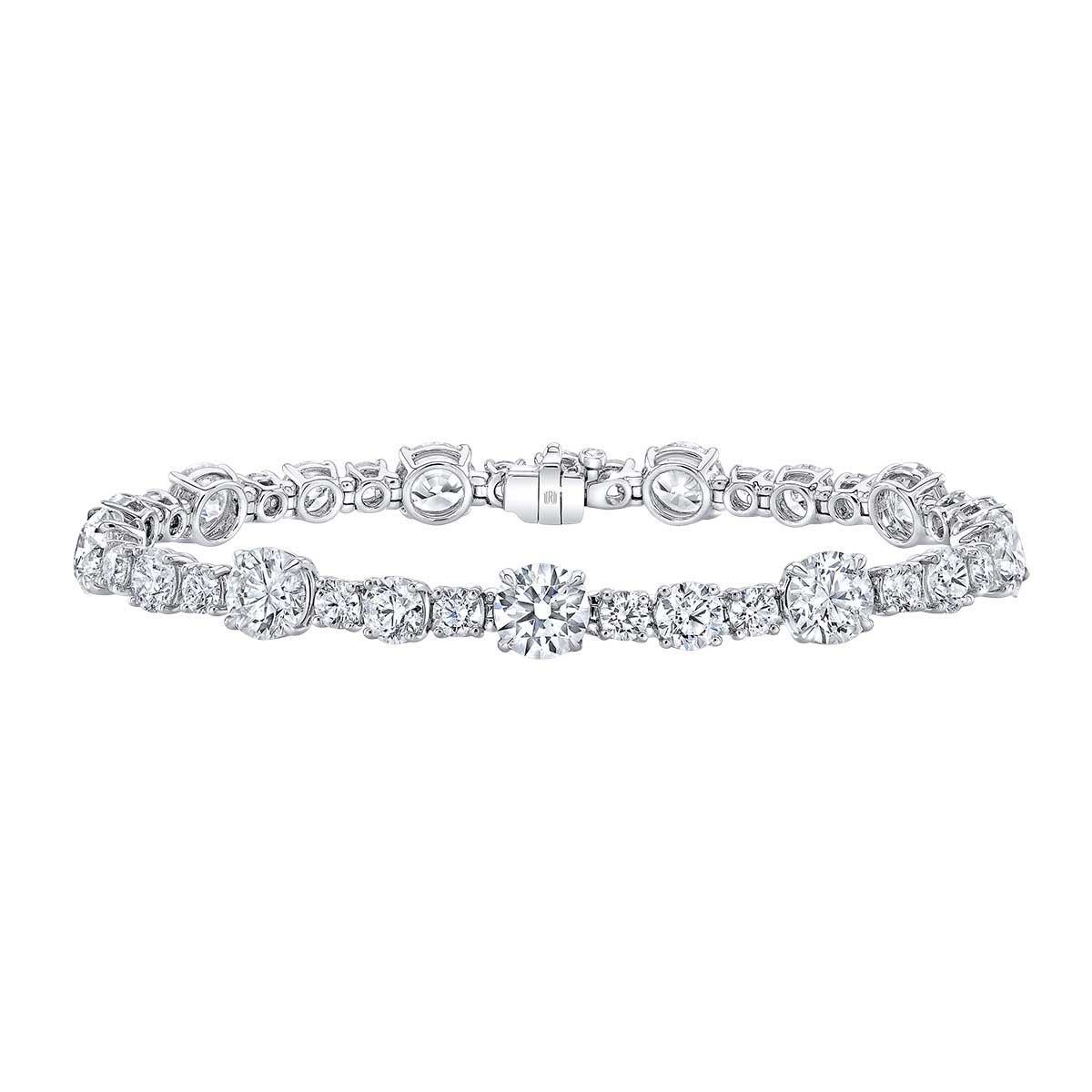 Rahaminov Diamond Multi Size Tennis Bracelet in White Gold, 7