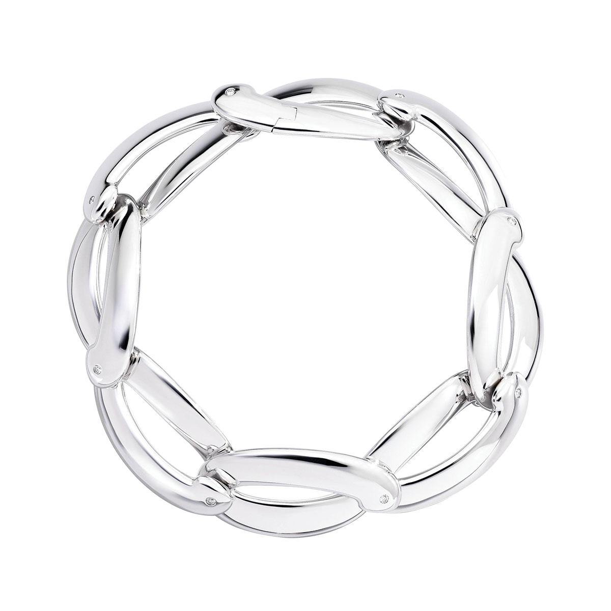 Vhernier Olimpia White Gold Link Bracelet, 7.5