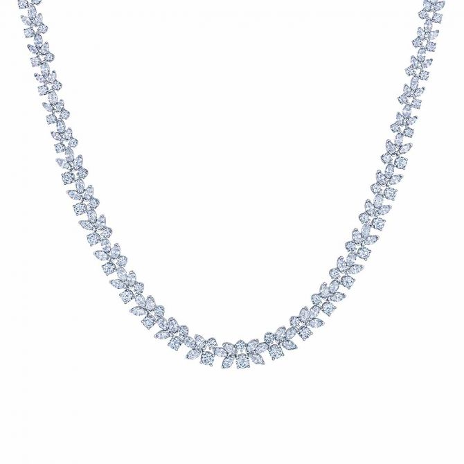 Kwiat American Beauty Diamond Necklace in Platinum