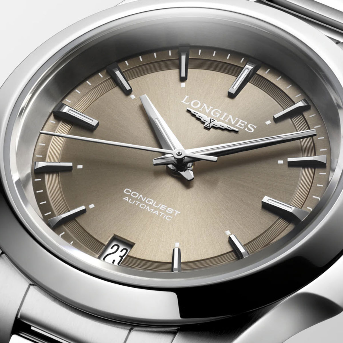 Longines Conquest Sport 34mm Women's Watch, Sunray Brown Dial