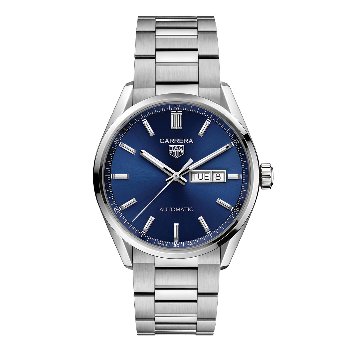 TAG Heuer Carrera 41mm Automatic Watch, Navy Blue and Silver Dial