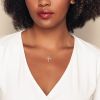 Diamond Classic Cross Pendant in White Gold, 18", 1 cttw