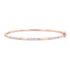 Truly Yours Diamond Bangle Bracelet in Rose Gold