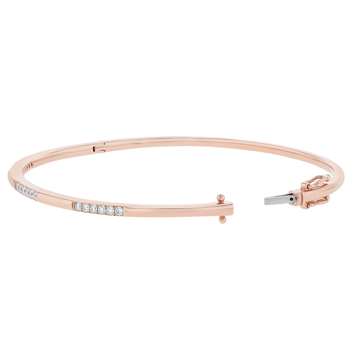 Truly Yours Diamond Bangle Bracelet in Rose Gold