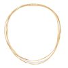 Marco Bicego Marrakech Diamond & Yellow Gold 3 Strand Necklace in Two Tone, 16.5"