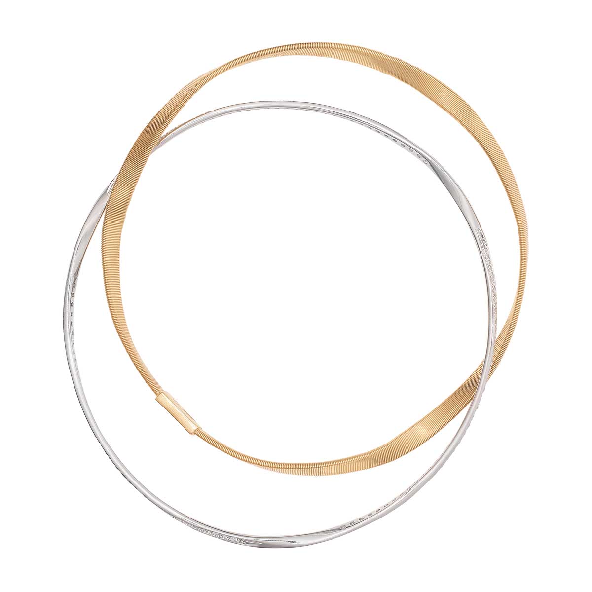 Marco Bicego Marrakech Diamond & Yellow Gold 2 Strand Bracelet