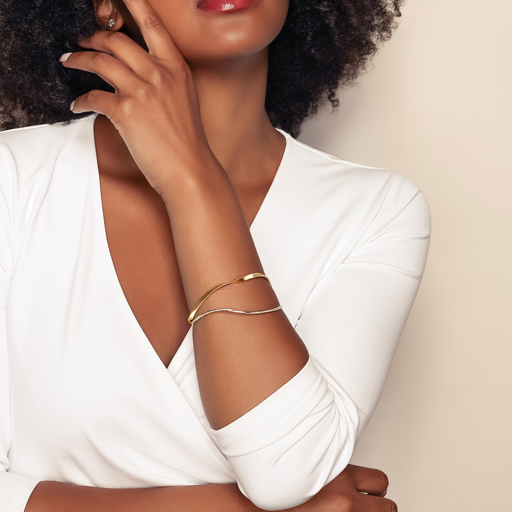 Marco Bicego Marrakech Diamond & Yellow Gold 2 Strand Bracelet