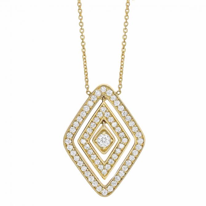 Buy AYESHA Circular Diamante Mini Pendant Rose Gold-Toned Dainty Necklace |  Shoppers Stop