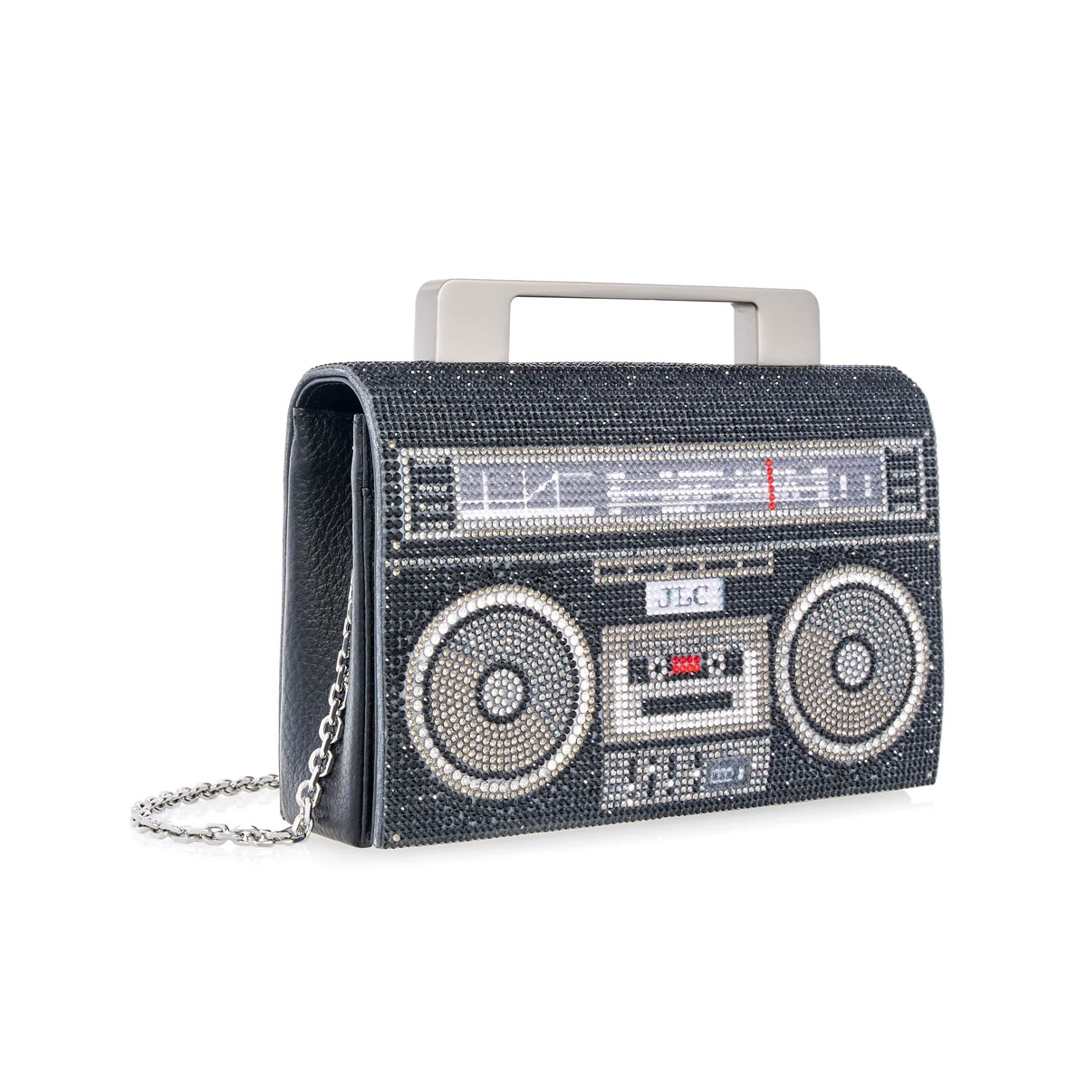 Judith Leiber Soft Boom Box, Black