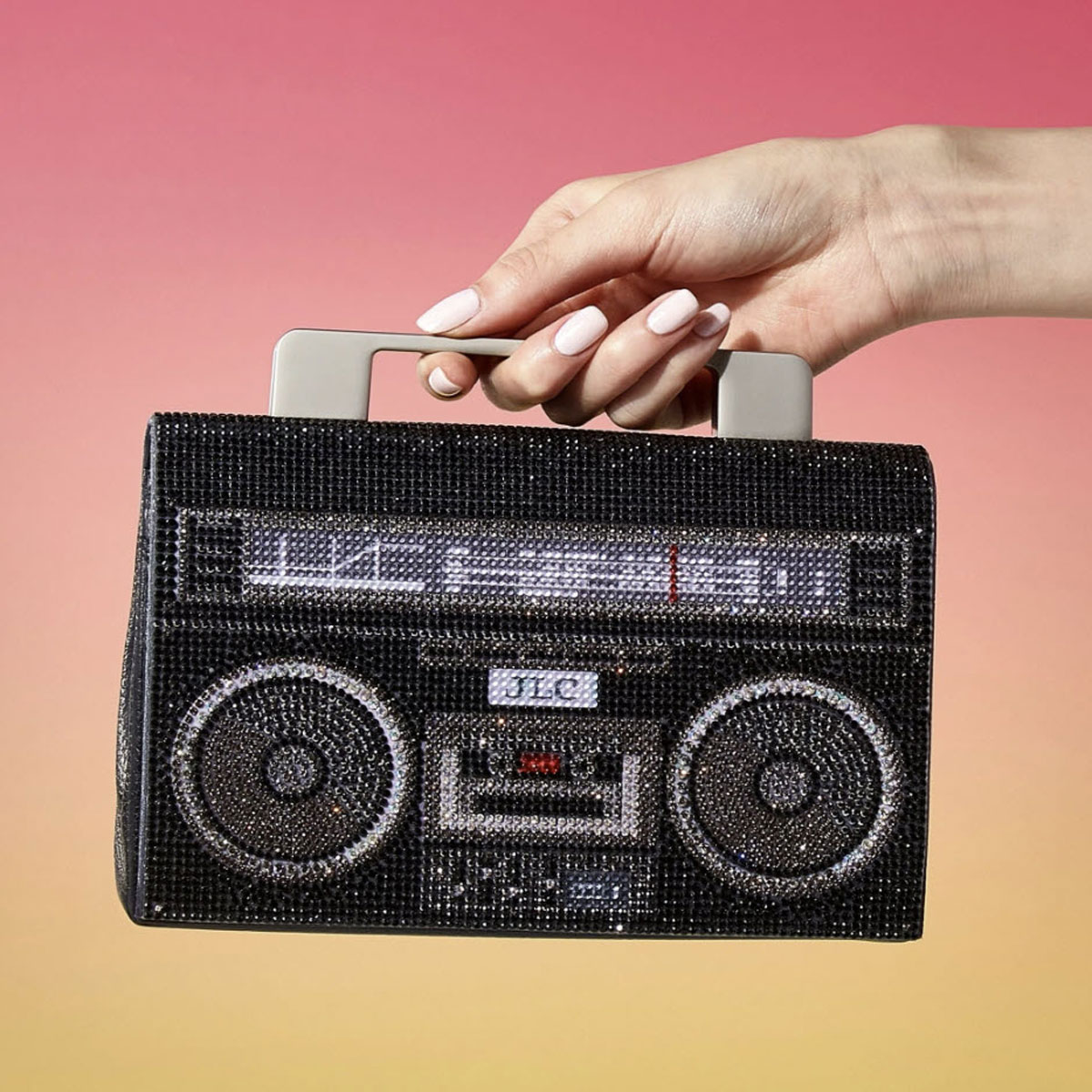 Judith Leiber Soft Boom Box, Black