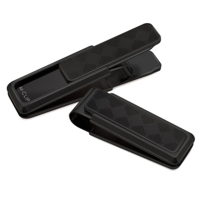 M-Clip Stainless Blackout Herringbone Money Clip