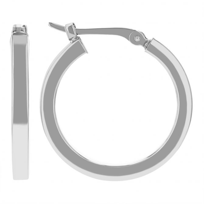 Extra Small 3mm x18mm Round Tube Sterling Silver Hoop Earrings Extra Small 3mm x18mm Round Tube Sterling Silver Hoop Earrings