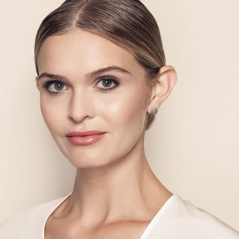 LAGOS Sterling Silver 10mm Caviar Bead Earrings with 14K Yellow Gold Posts