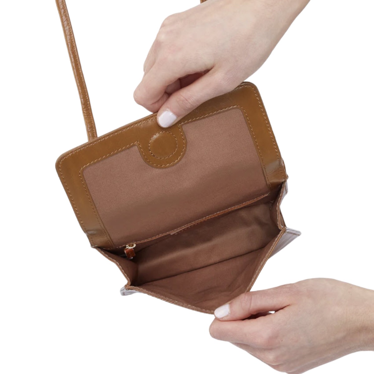 HOBO Jill Wallet Crossbody, Truffle