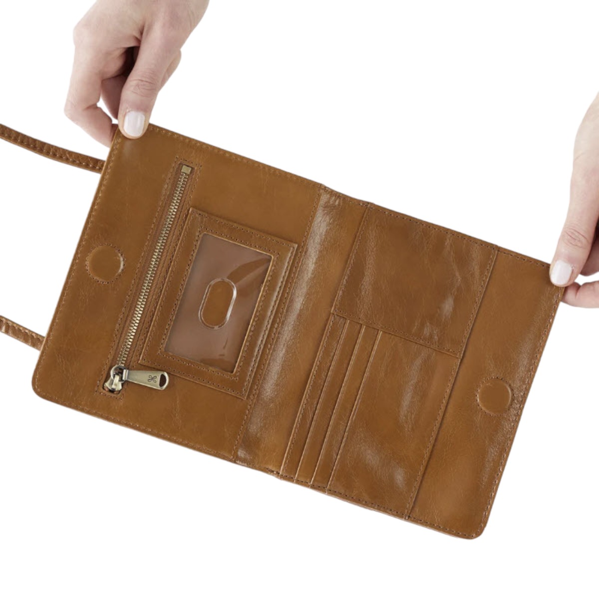 HOBO Jill Wallet Crossbody, Truffle