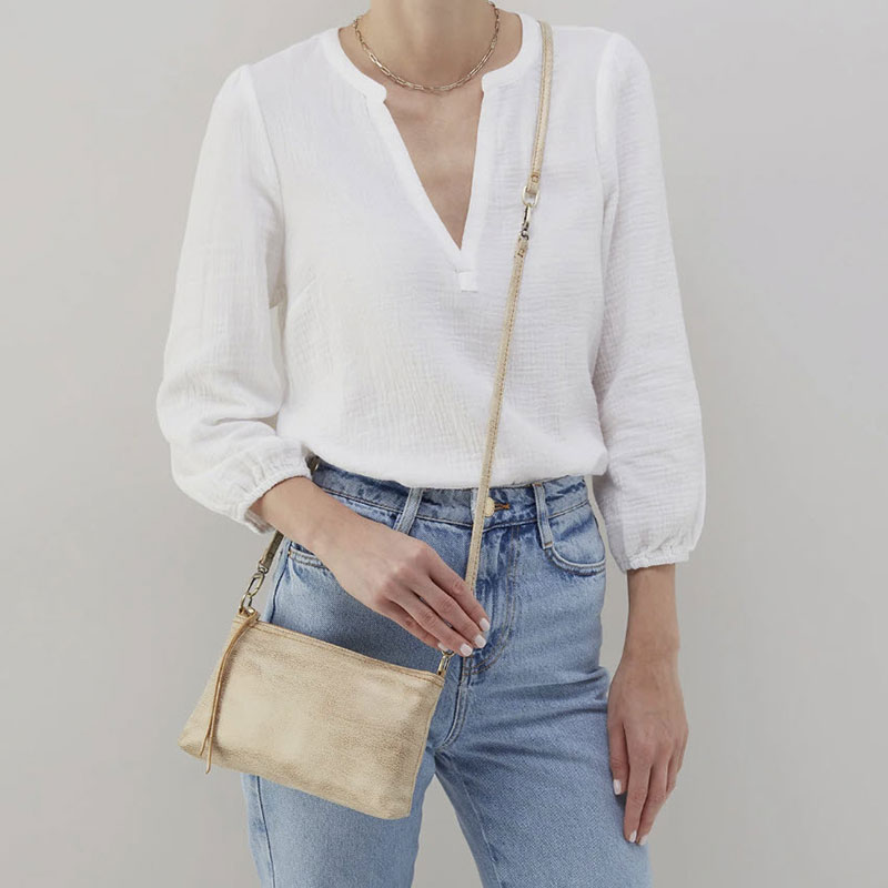 HOBO Darcy Crossbody, Gold Leaf