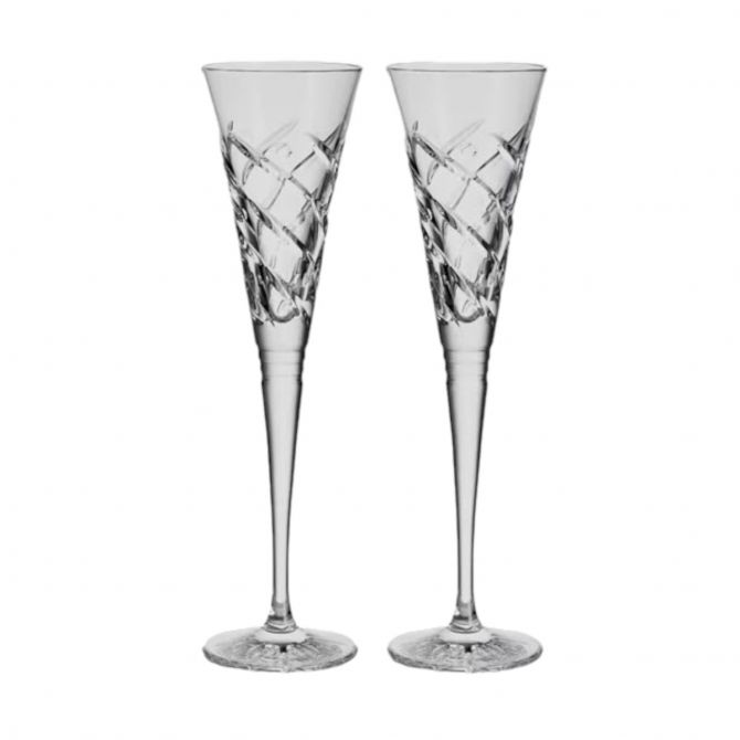 Waterford Winter Wonders Mistletoe Flutes, Set of 2