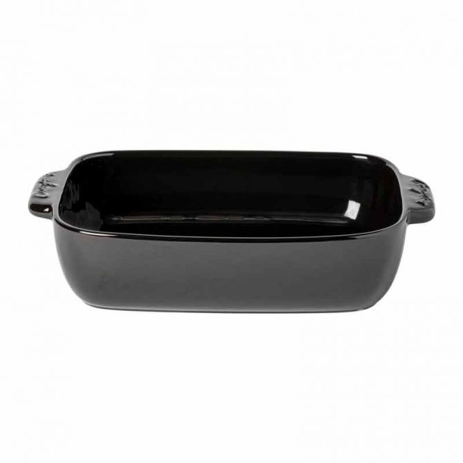 Casafina Casa Stone 13" Rectangular Baker, Black