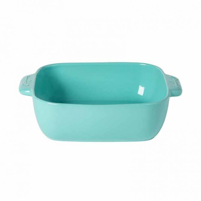 Casafina Casa Stone 12" Square Baker, Aqua