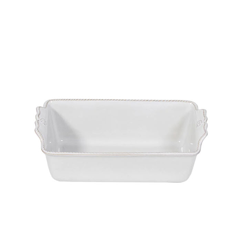 Juliska Berry and Thread Loaf Pan, Whitewash