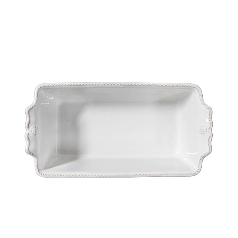 Juliska Berry and Thread Loaf Pan, Whitewash