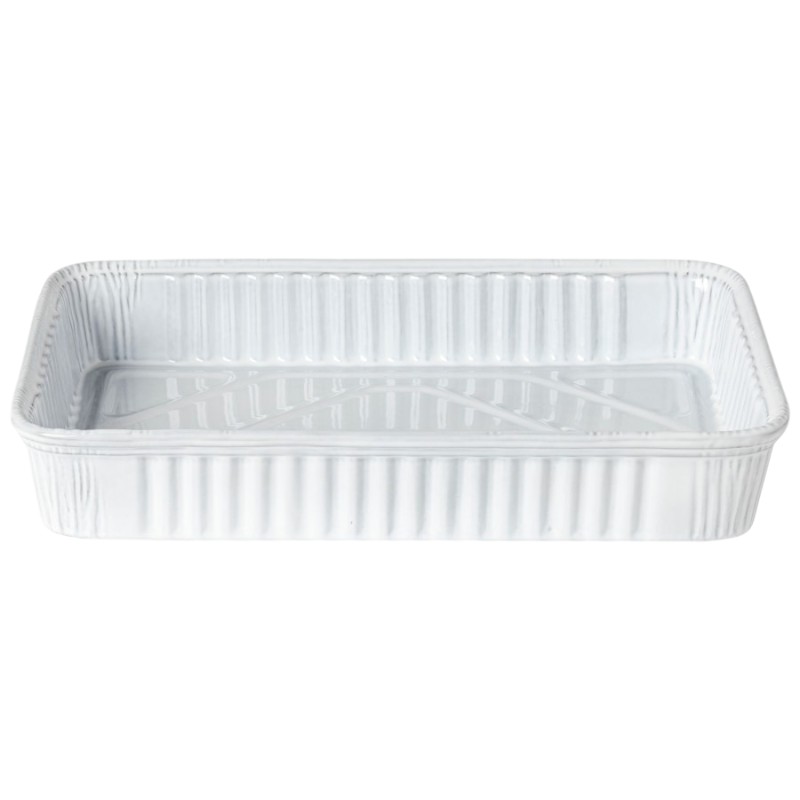 Costa Nova Festa Rectangular Baker, White