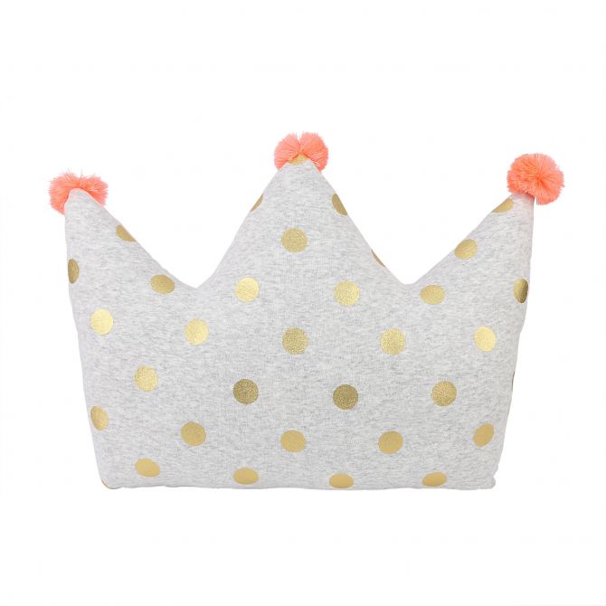 Albetta Gold Polka Dot Plush Crown